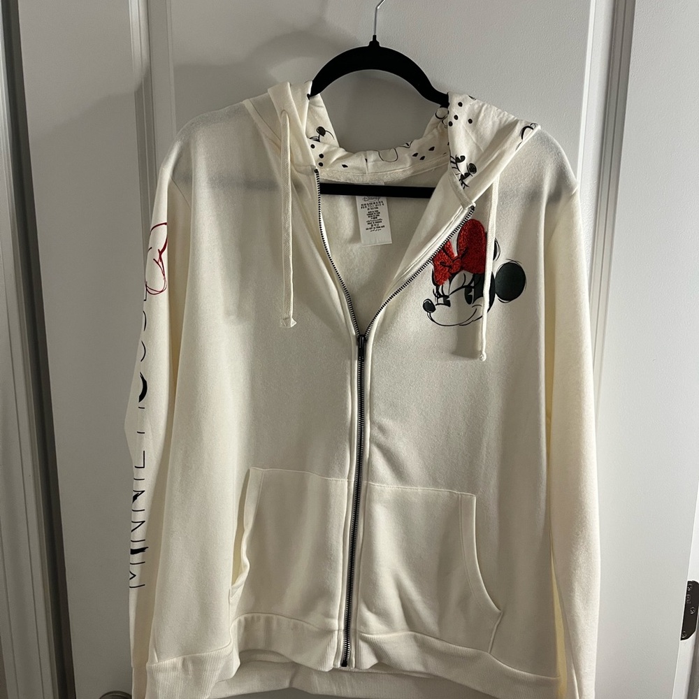Disney Off-White Jacket with Polka Dots